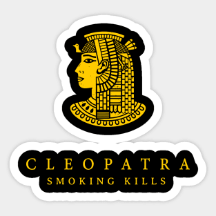 Cleopatra Smoking Kills Sticker